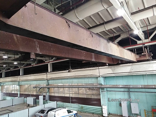 Демонтаж мостового крана в Москве. Вывоз мостового крана на металлолом.